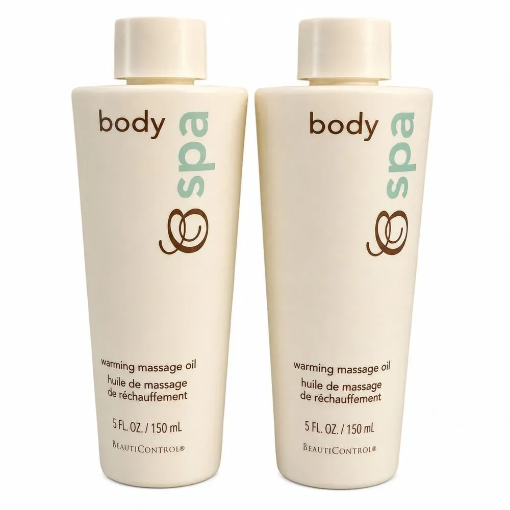 BeautiControl Body Spa Warming Massage Oil 5 oz 2 Pack Discontinued NEW